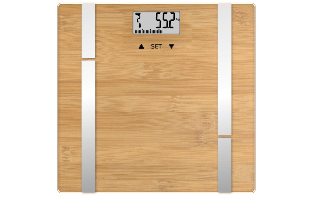 Terraillon Station santé connectée Bamboo Fit Marron