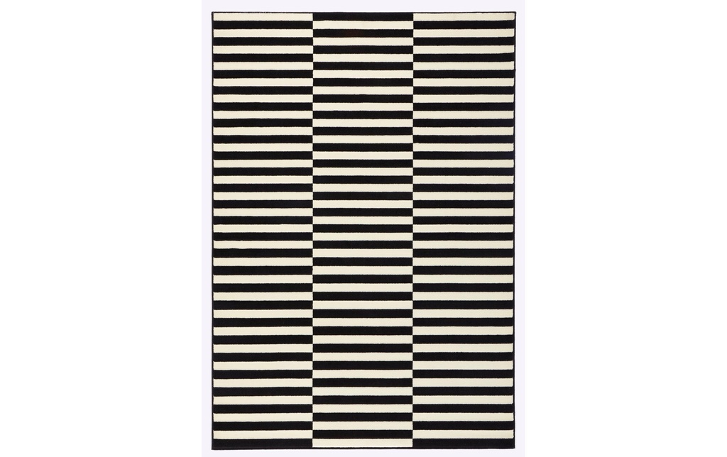 Hanse Home Tapis Panel 120 cm x 170 cm, Noir/Crème