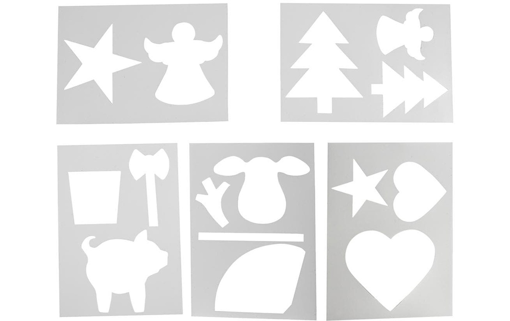 Creativ Company Gabarit Noël 5 pièces
