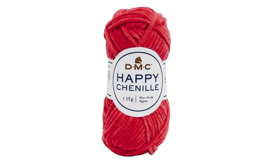 DMC Laine Happy Chenille rouge, 38 m