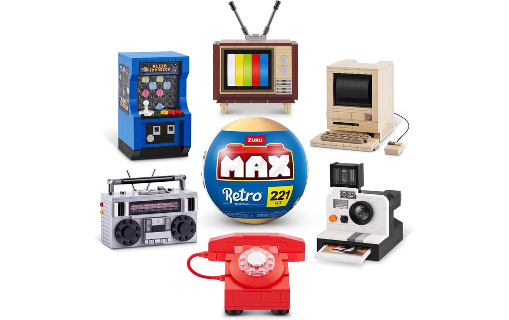 Zuru MAX Briques MAX – Rétro Assorti