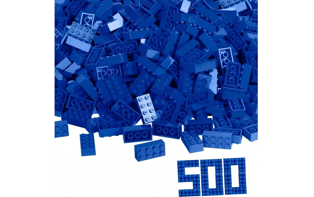 BLOX Briques 500 briques bleues de 8 en vrac