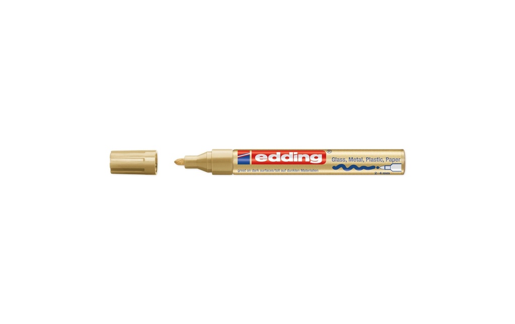 EDDING Marqueur peint.750 or métaliqu