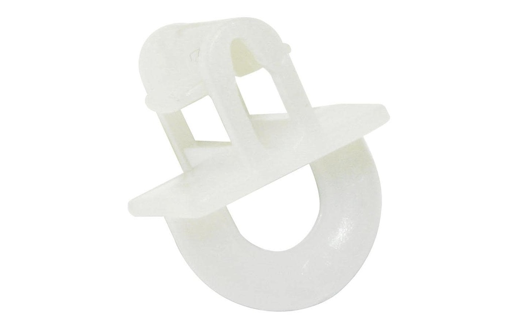 Gardinia Glisseur à œillets Mini-clic 20 pièces blanches