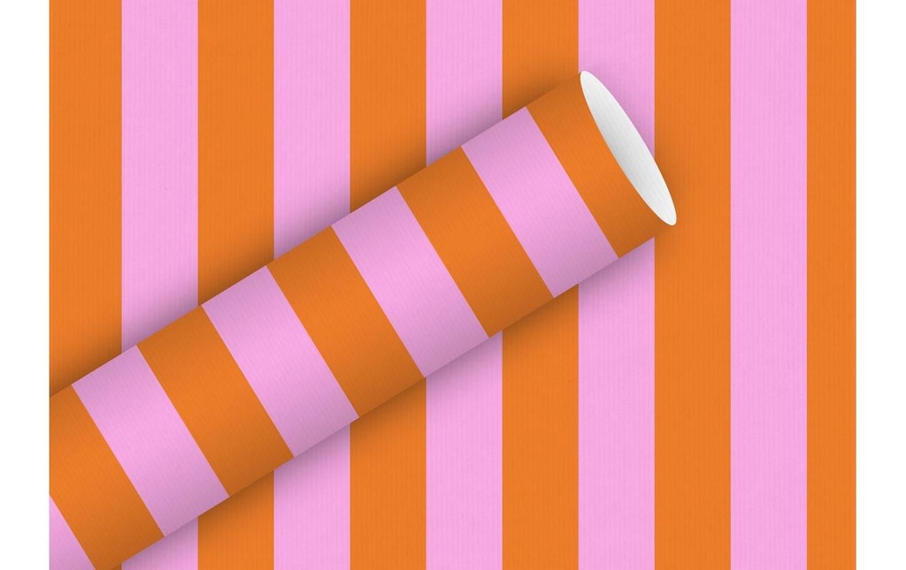 Braun + Company Papier cadeau Stripes, 2 m x 70 cm