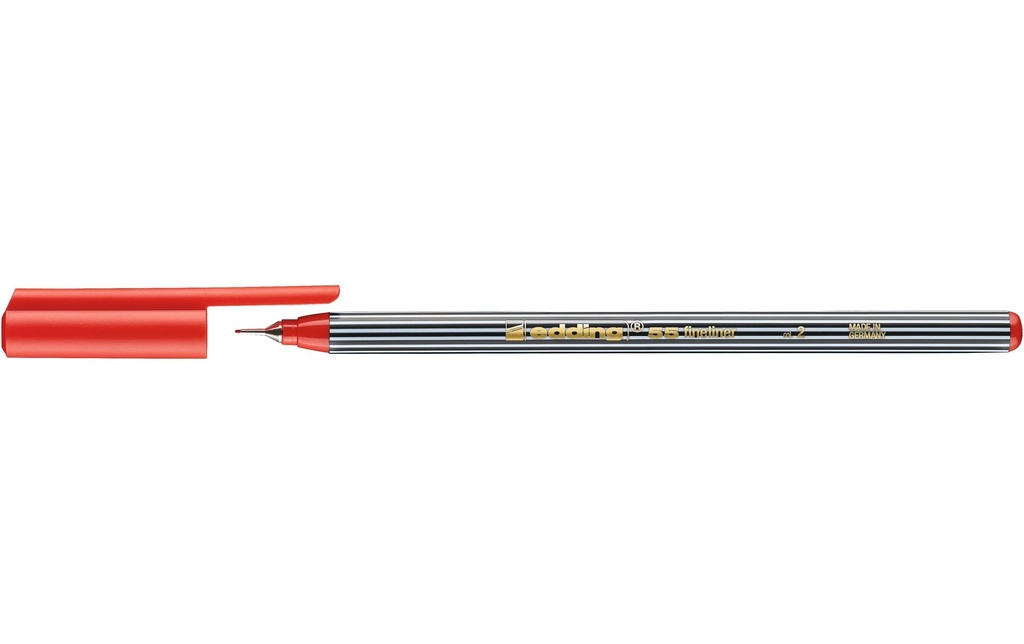 EDDING Stylo fibre 55 rouge