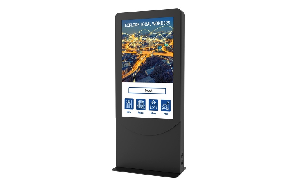 Peerless-AV Cadre du kiosque KIPC2555B-3-EUK Noir, pour 55