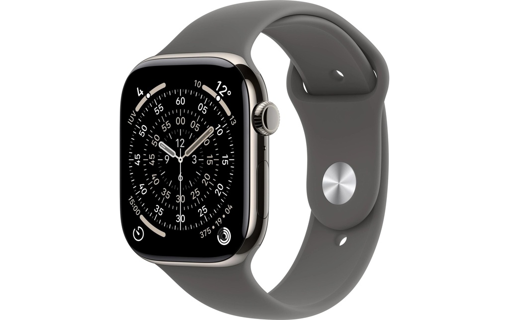 Apple Watch Series 11 42 mm LTE Nat Titanium Stone Grey Sport S/M