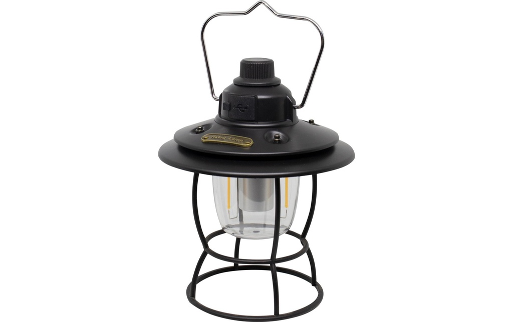 Eurotrail Orix Lampe de camping rechargeable à batterie noire
