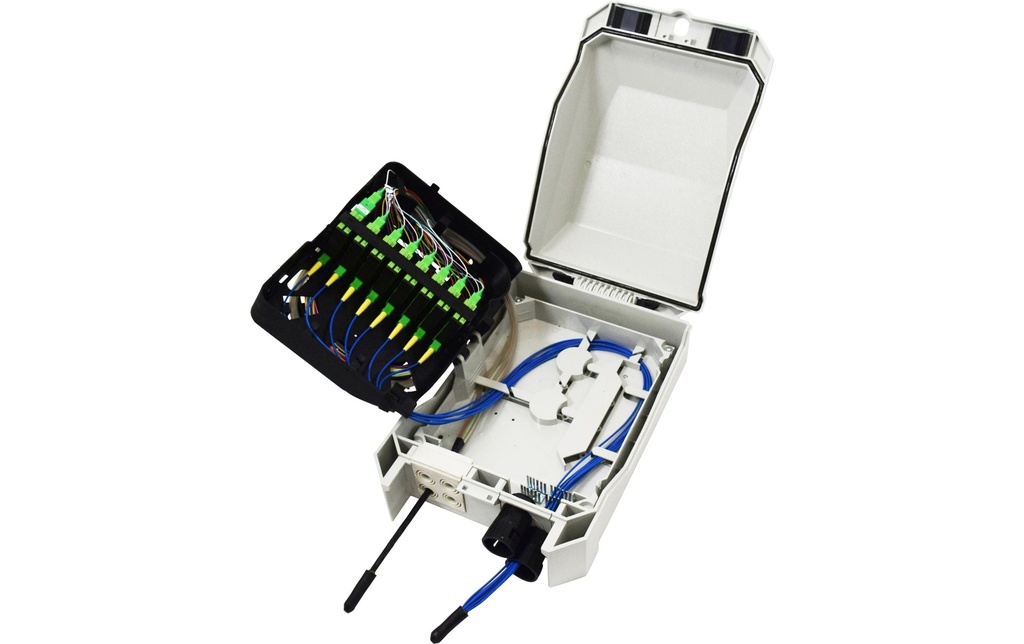 Lightwin Boîte d’épissure IP55 Boîtier mural grand PS48, avec cassette et raccord.