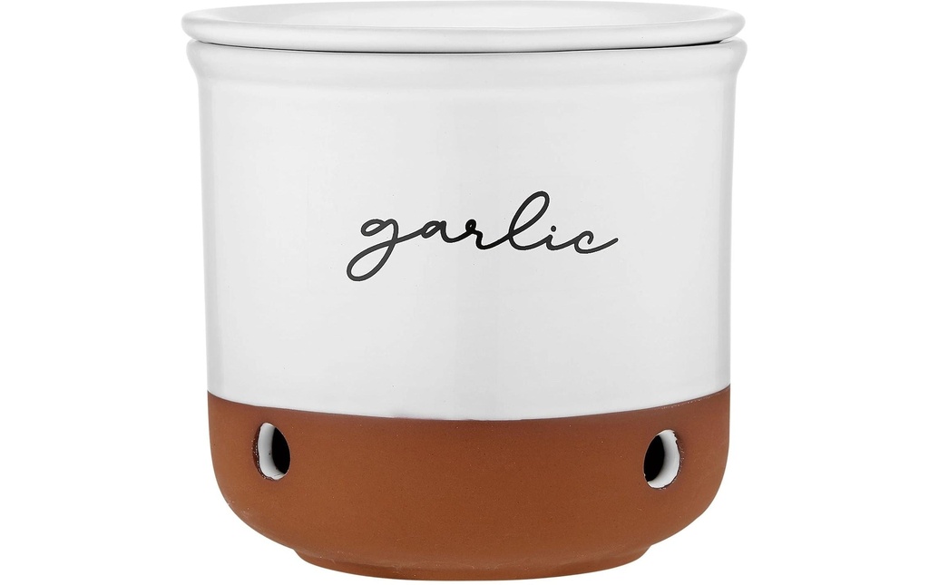 Ladelle Pot de réserve Garlic Eco ø 10 cm, blanc