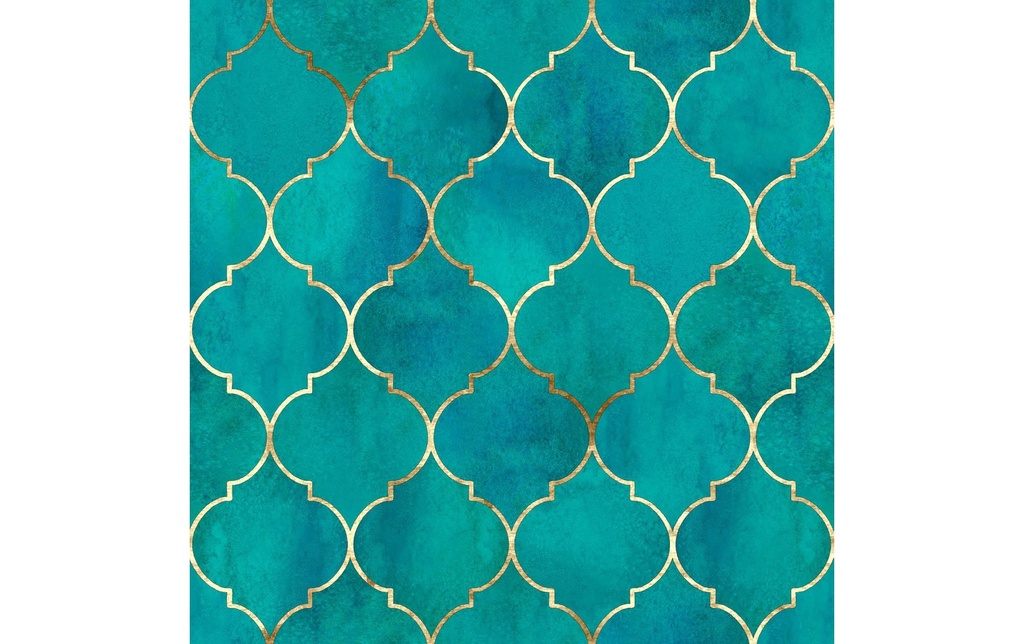 Paper + Design Serviettes en papier Gold Tile 33 cm x 33 cm, 20 Pièce/s