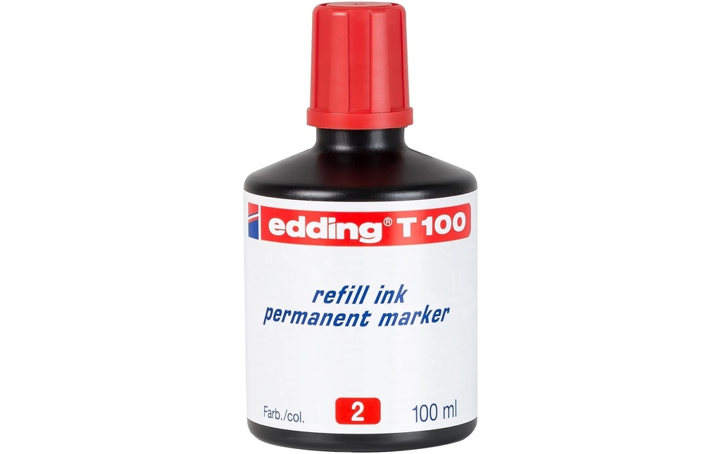 EDDING Encre T 100 rouge (100 pces)