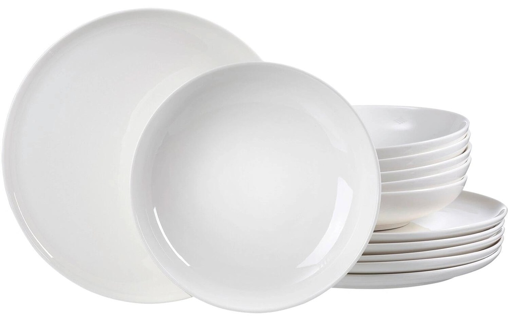 Ritzenhoff & Breker Assiette non décorative Skagen 12 pièces, blanc
