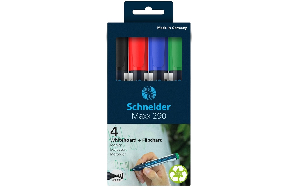 SCHNEIDER Boardmarker Maxx 290 E-4 ass. (4 pces)
