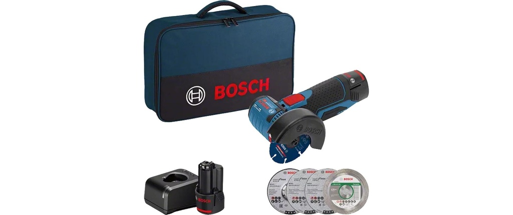 Bosch Professional Meuleuse d’angle GWS 12 V-76 Set