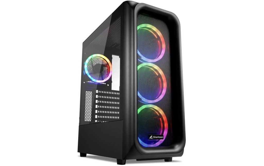 Sharkoon Boîtier d’ordinateur TK5M RGB ATX