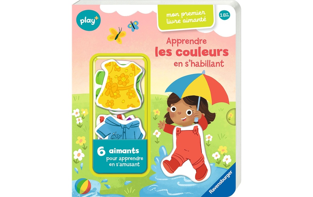 play+ Mon premier livre aimanté: couleurs