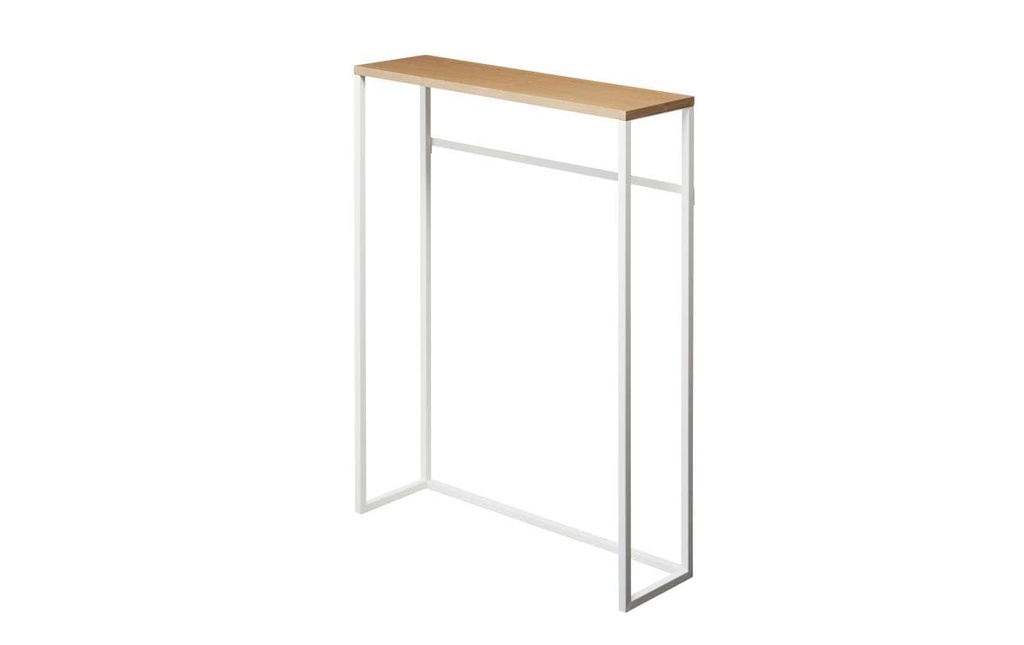 Yamazaki Table console Tower 80,5 x 60 cm, Blanc/Nature