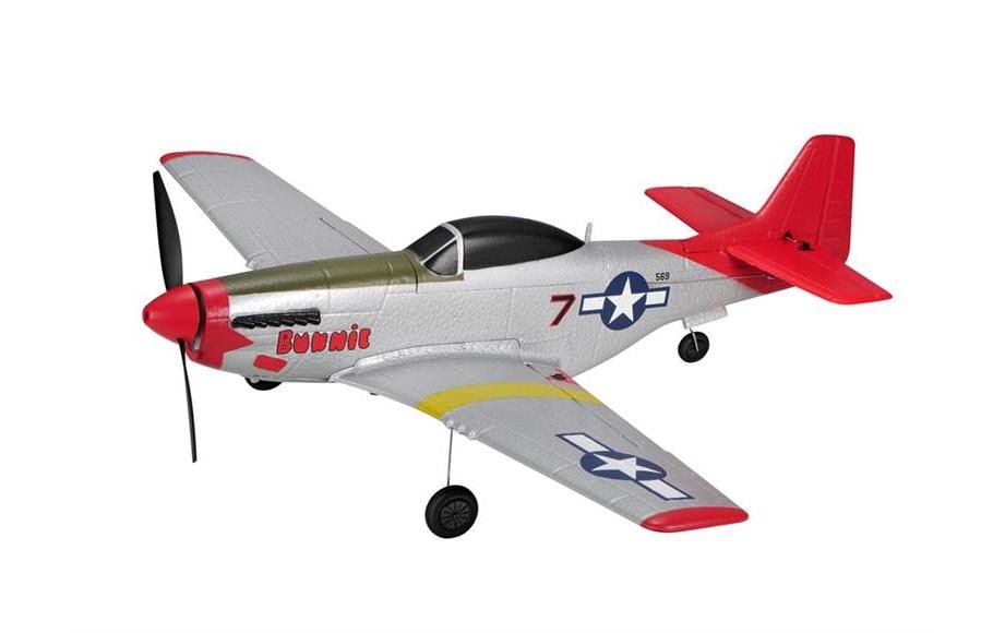 TOP-RC Warbird Mini P51D 450 mm, rouge, RTF