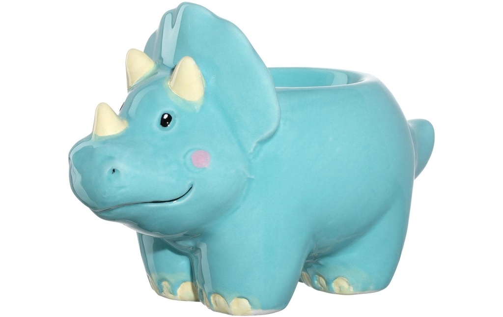 LEONARDO Gobelet à œufs pour enfants Avventura Les dinosaures, Bleu clair