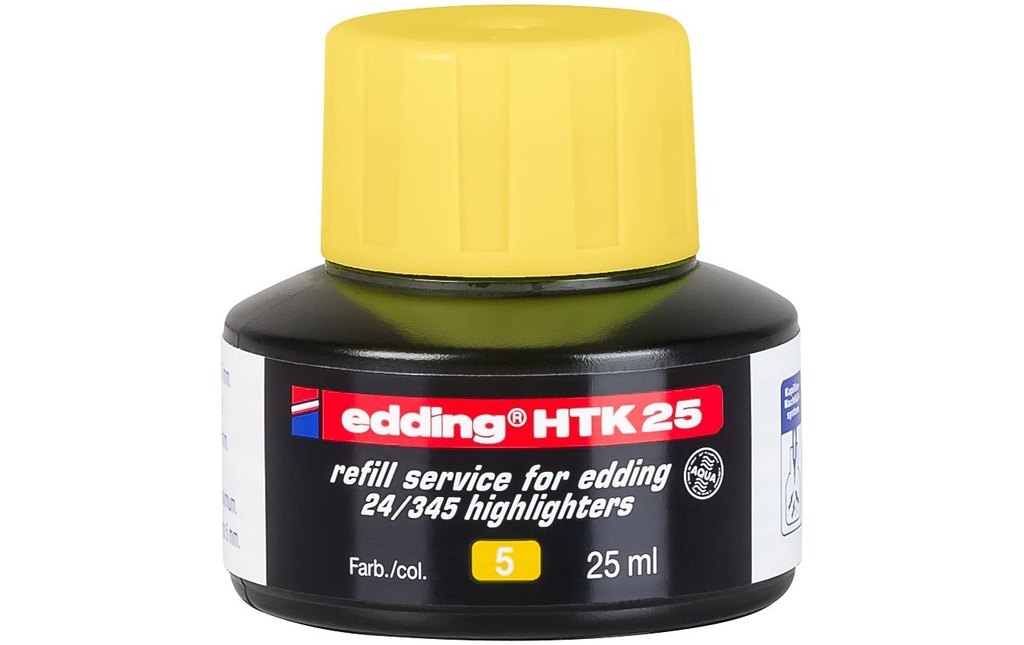 EDDING Encre de rechange HTK25 jaune (25 pces)