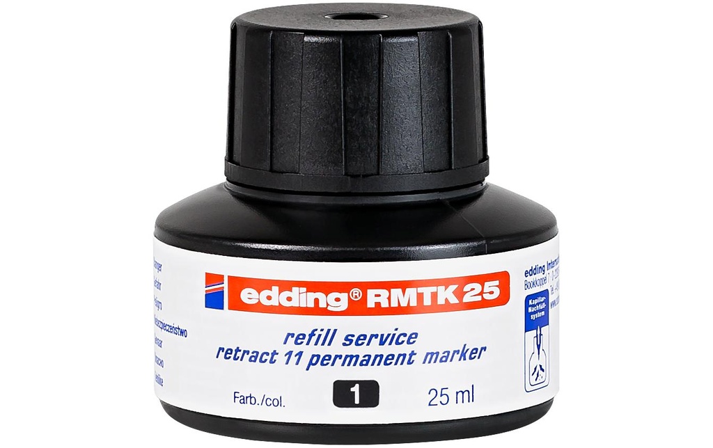 EDDING Encre rechange RMTK-25 noir (25 pces)