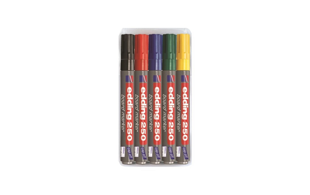 EDDING Marqueur tableaux 250 étui 5pc (5 pces)