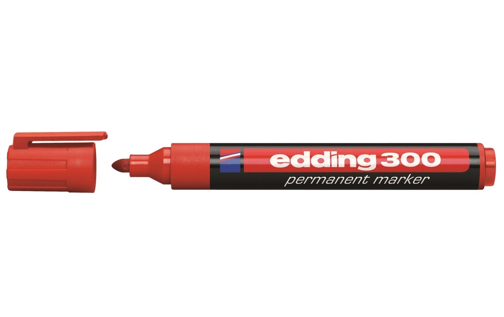 EDDING Marqueur permanent 300 rouge