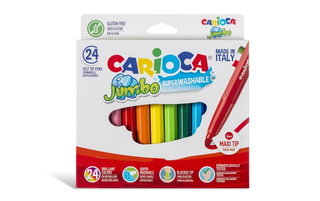 CARIOCA Feutre Jumbo box étui à 24 (24 pces)