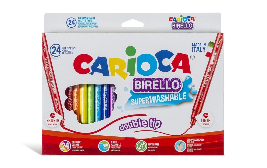 CARIOCA Feutre Birello étui à 24 (24 pces)
