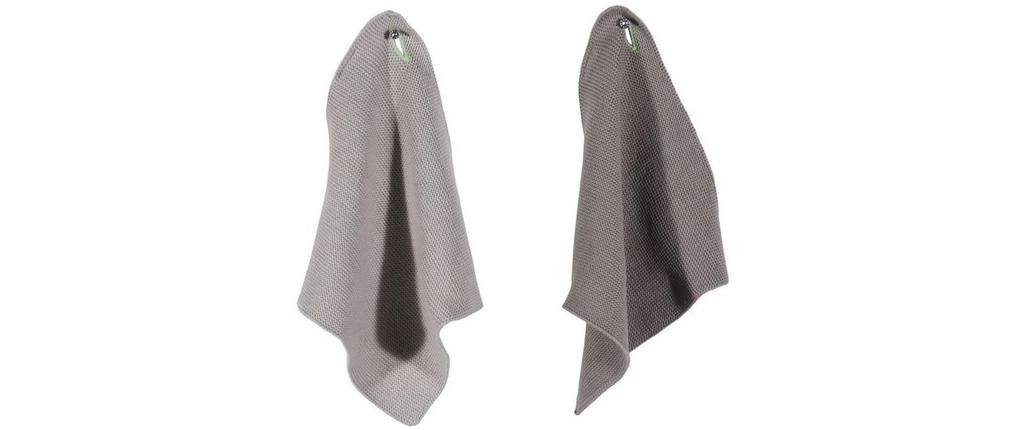 pad Chiffon de nettoyage Monte Set de 2, 25 x 25 cm, sable