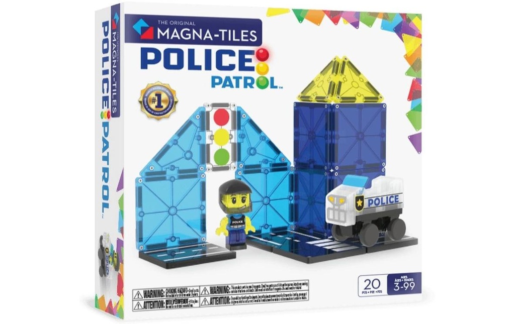 Magna-Tiles Police Patrol 20 pièces
