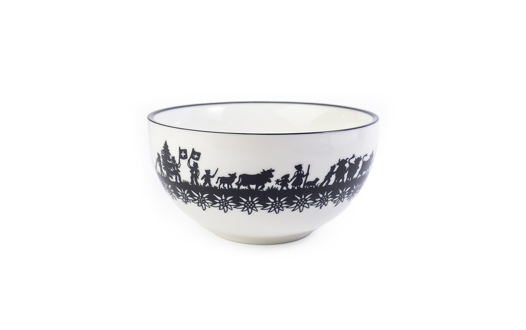 Trendform Bol à céréales Swiss Tradition 1 Pièce/s, Noir/Blanc