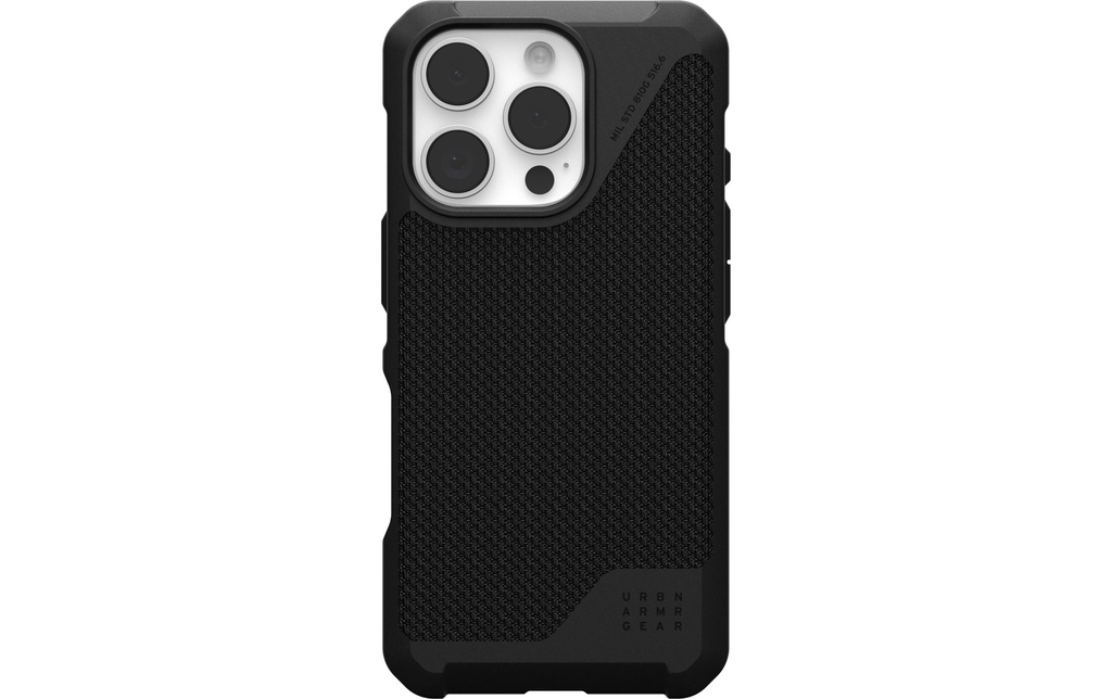 UAG Coque arrière Metropolis LT iPhone 16 Pro Kevlar Black