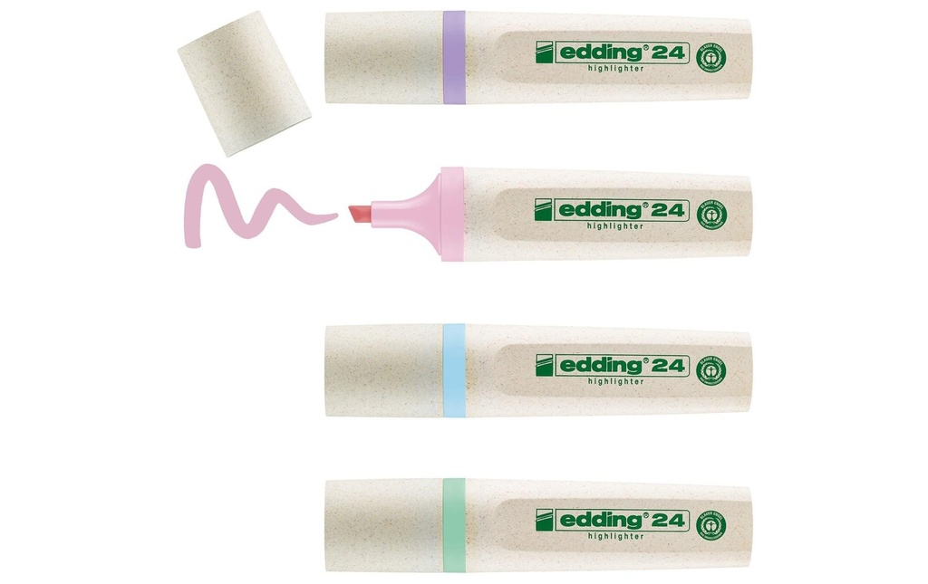 EDDING Surligneur Ecoline 24 set à 4p (4 pces)