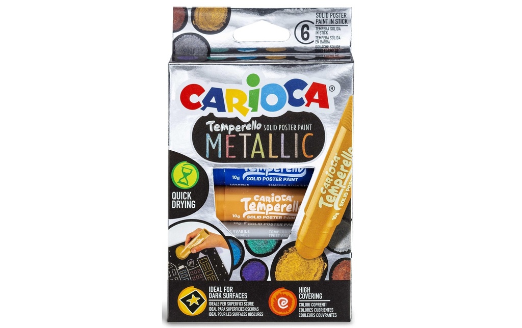 CARIOCA Craie huile poster Temp.Met.6 (6 pces)