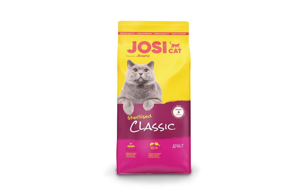 Josera Alimentation sèche JosiCat Sterilised Classic Adulte, 10 kg