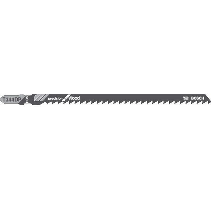 Bosch Professional Lame de scie sauteuse T 344 DP Precision for Wood, 5 pièces