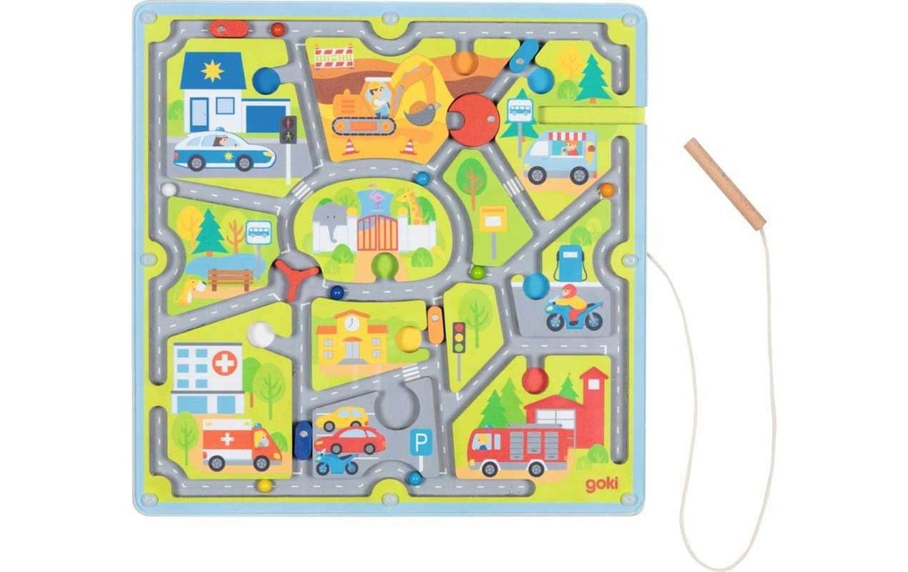 Goki Labyrinthe magnétique Petite ville