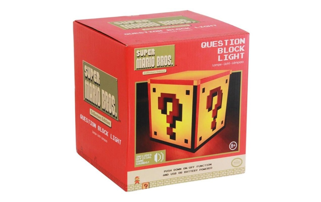 Paladone Lampe décorative Bloc de points d'interrogation Super Mario V3
