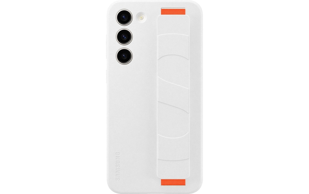 Samsung Coque arrière Silicone Grip Galaxy S23+ Blanc