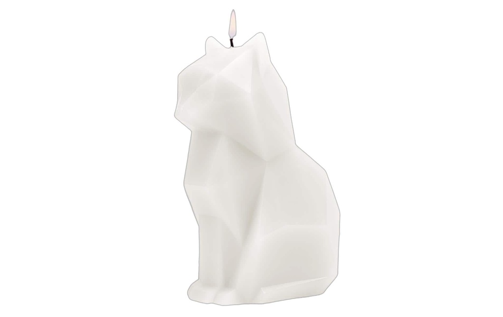 54Celsius Bougie PyroPet Cat Kisa Blanc
