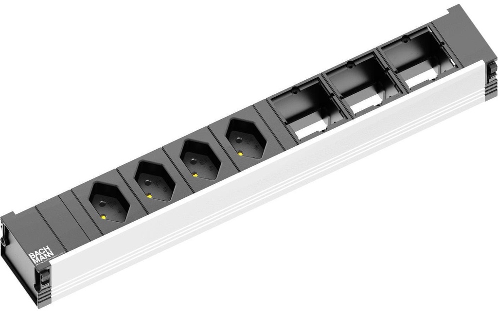 Bachmann Bloc multiprises d’encastrement CONI 4x T13, 3x ABD 4x T13 - 3x ABD