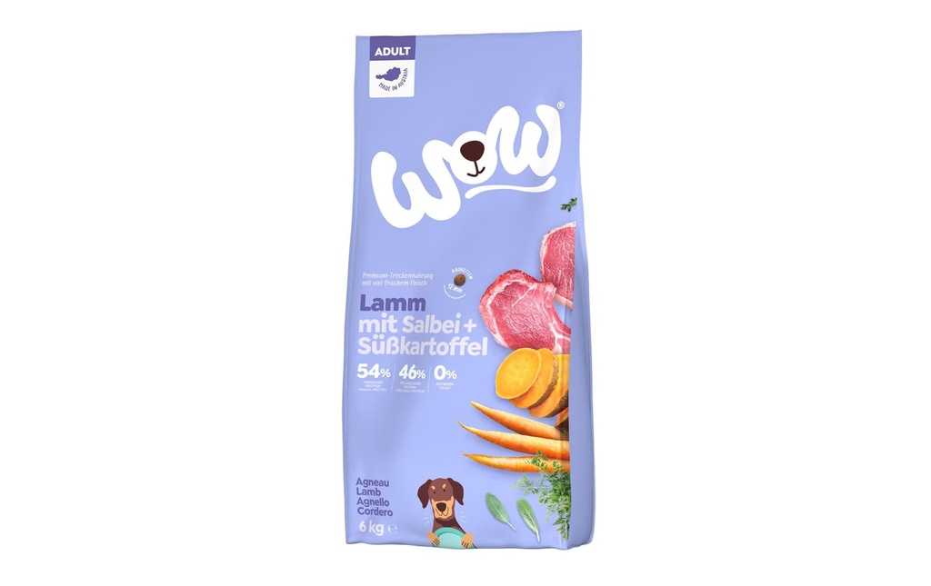 WOW Alimentation sèche Minis Adult agneau, 6 kg