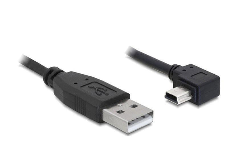 Delock Câble USB 2.0 coudé à 90 USB-A - Mini-USB B 0.5 m