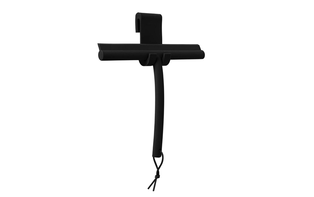 Blomus Raclette de douche Vipo, crochet inclus Noir