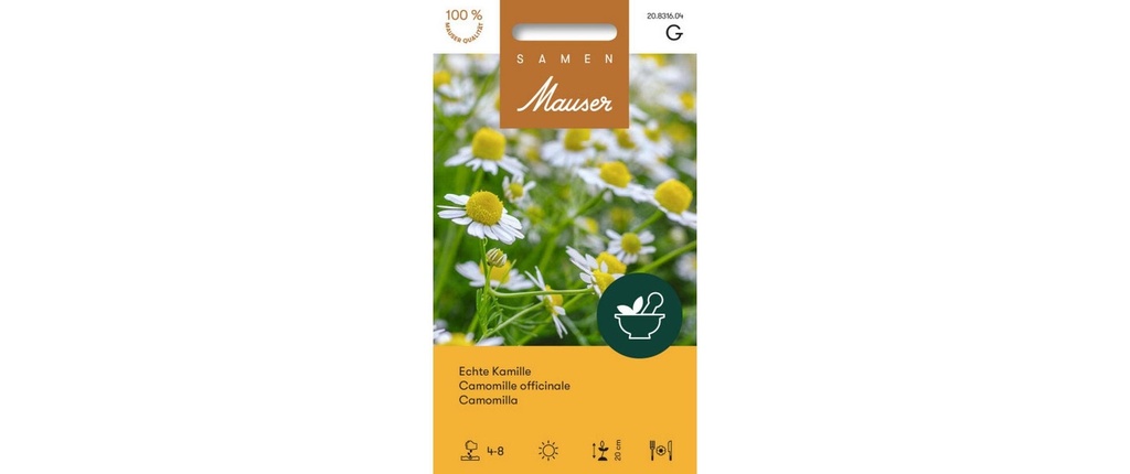 Samen Mauser Plantes médicinales vraie camomille