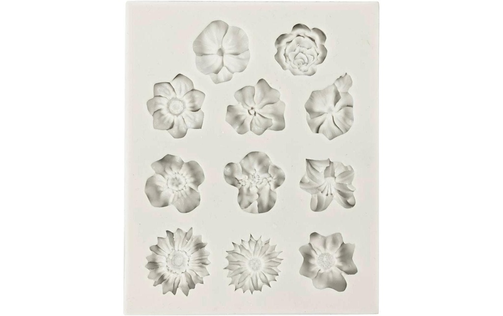 Creativ Company Moules en silicone Motif floral