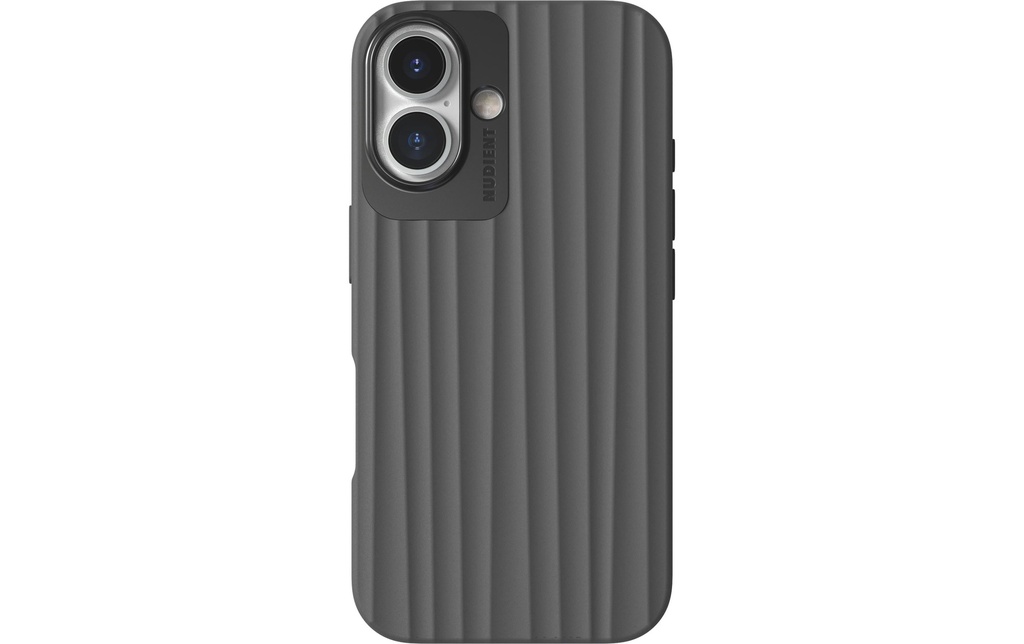 Nudient Coque arrière Bold MagSafe iPhone 16 Storm Black